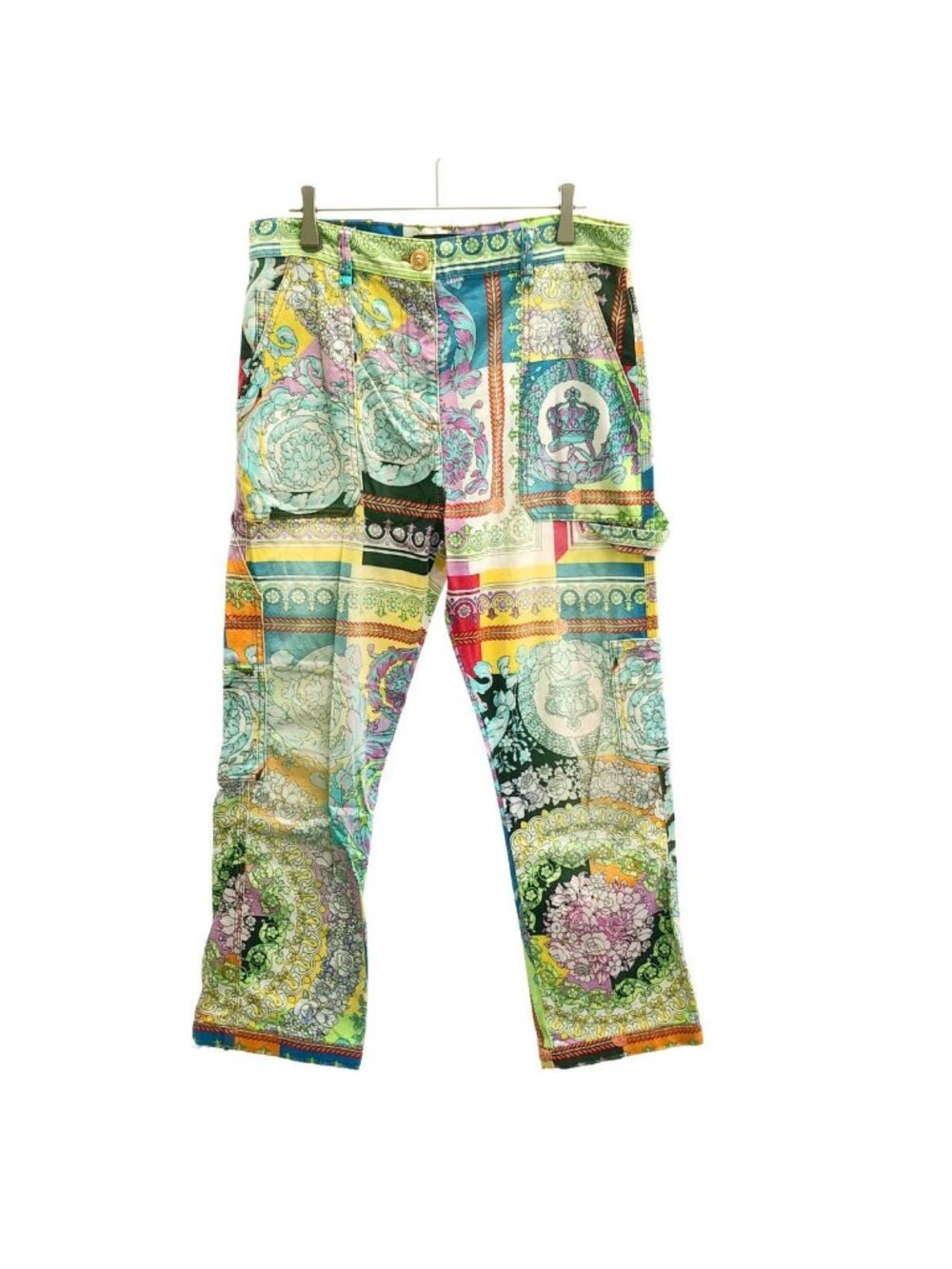 Versace Technicolor Barocco Print Jeans Graphic Painter Pants Mix 26